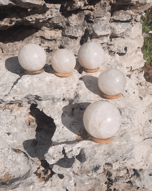 Rose Quartz Crystal Ball - Sacred