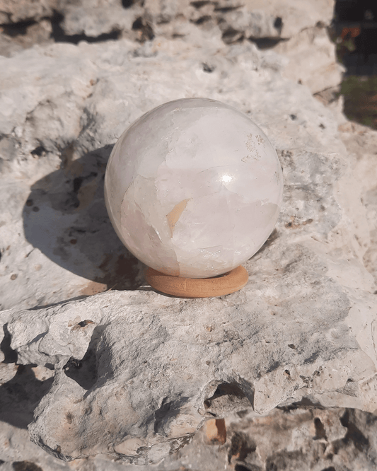 Rose Quartz Crystal Ball - Sacred