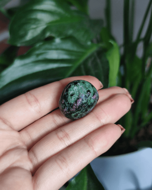 Invest in our Ruby Zoisite • The Stone of Vitality and Passion from our genuine Crystal Collection in Lebanon at Sacred!