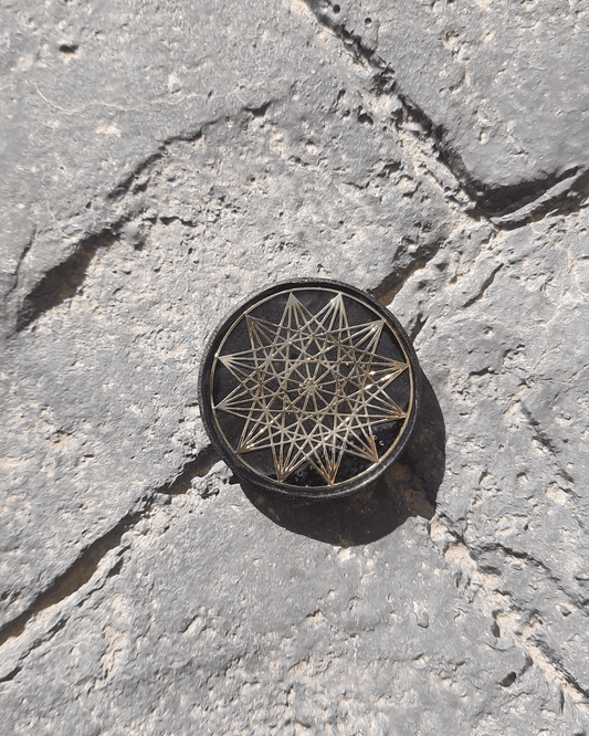 Sacred Geometry & Symbolism - Cellphone Orgonite EMF Shield - Sacred