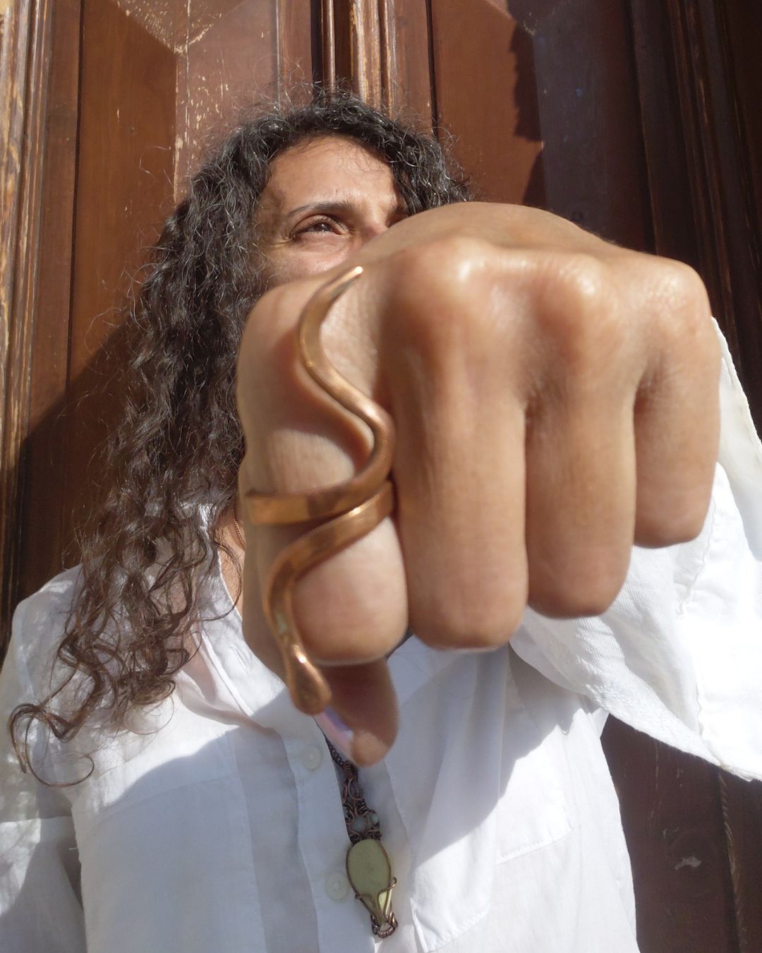 Invest in our Snake Pure Copper Ring • For Vitality & Rebirth from our wide variety of Copper Jewelry for Healthy Bio-Energetic Flow in Lebanon at Sacred!