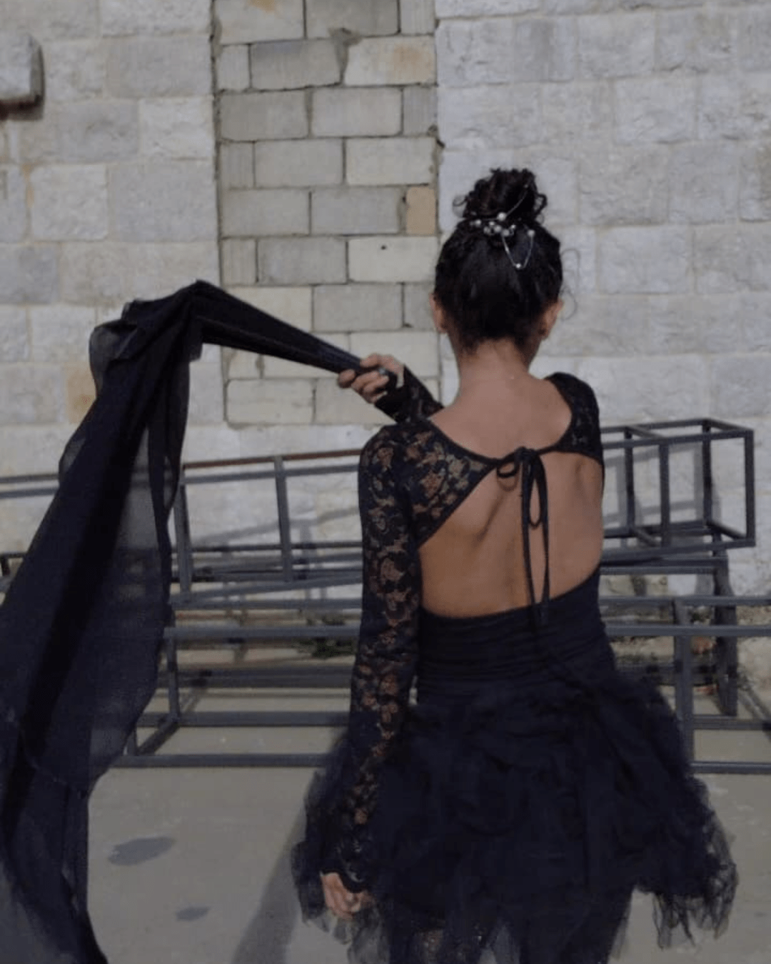 Swan Noir - Veil Fan - Sacred