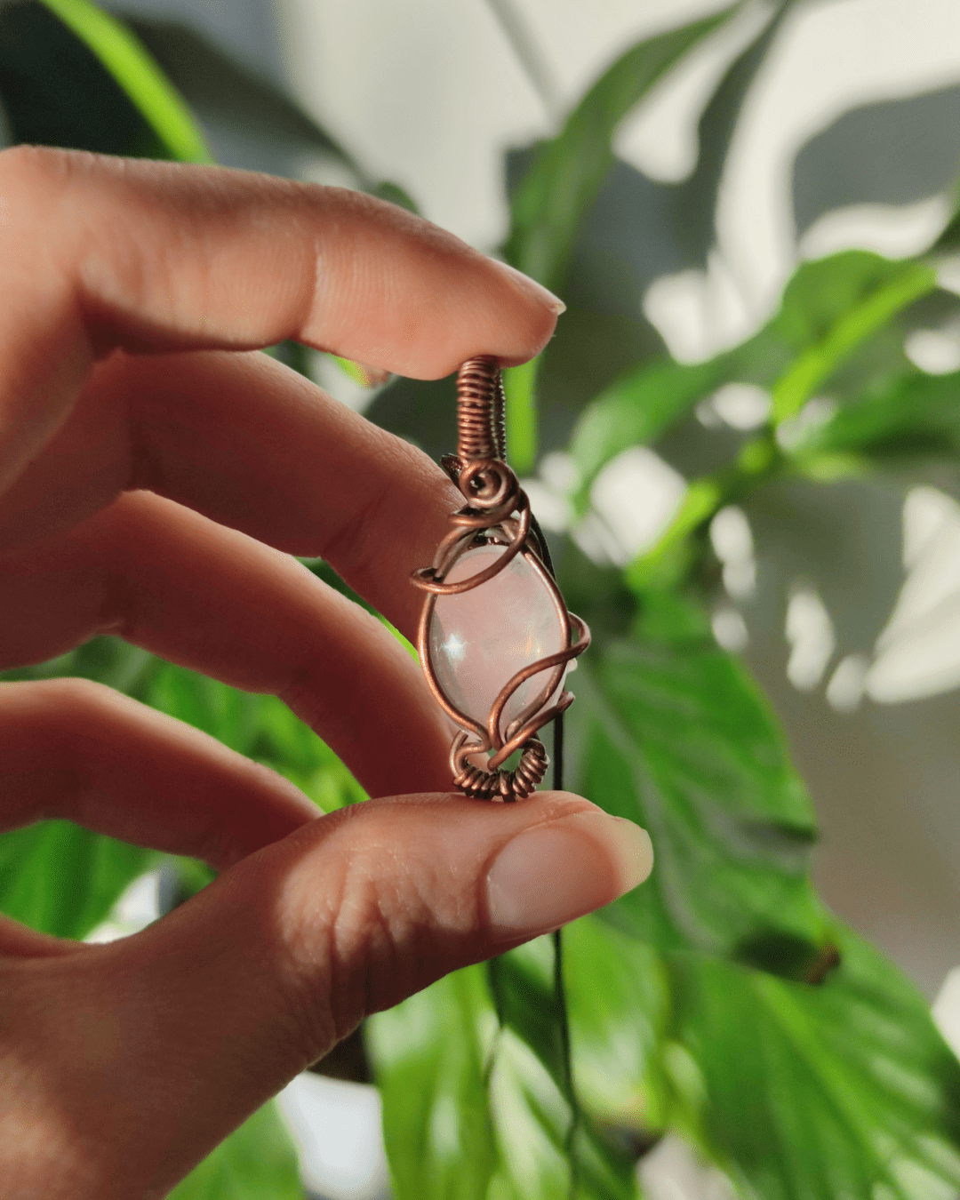 Invest in our Rose Quartz Necklace from our Energy Cleansing Jewelry Collection in Lebanon at Sacred.