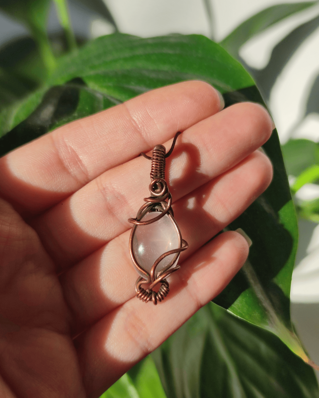 Invest in our Rose Quartz Necklace from our Energy Cleansing Jewelry Collection in Lebanon at Sacred.