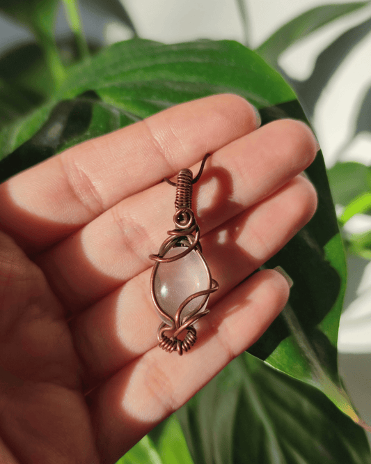 Invest in our Rose Quartz Necklace from our Energy Cleansing Jewelry Collection in Lebanon at Sacred.