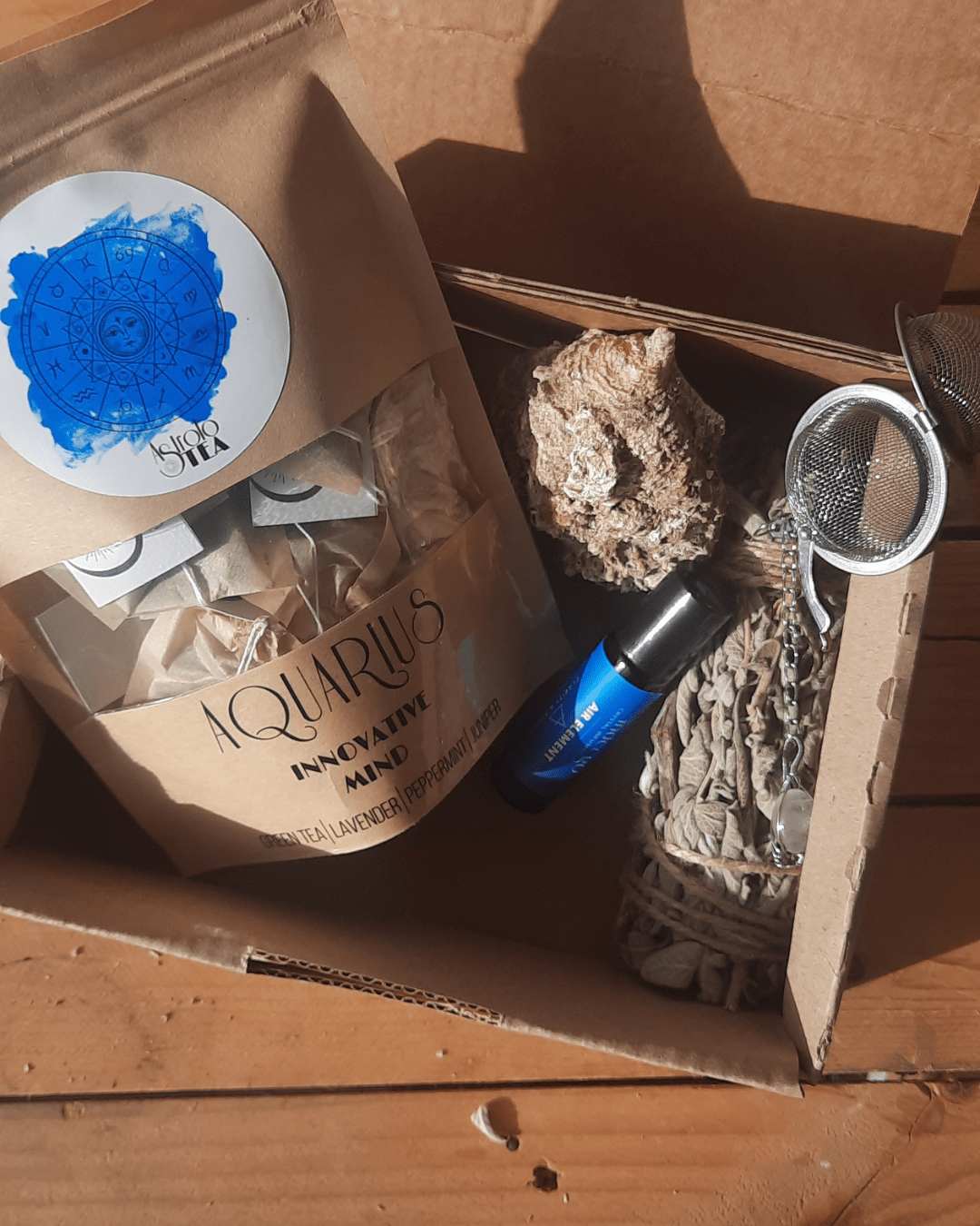 The Energies of Aquarius – Zodiac Gift Boxes - Sacred