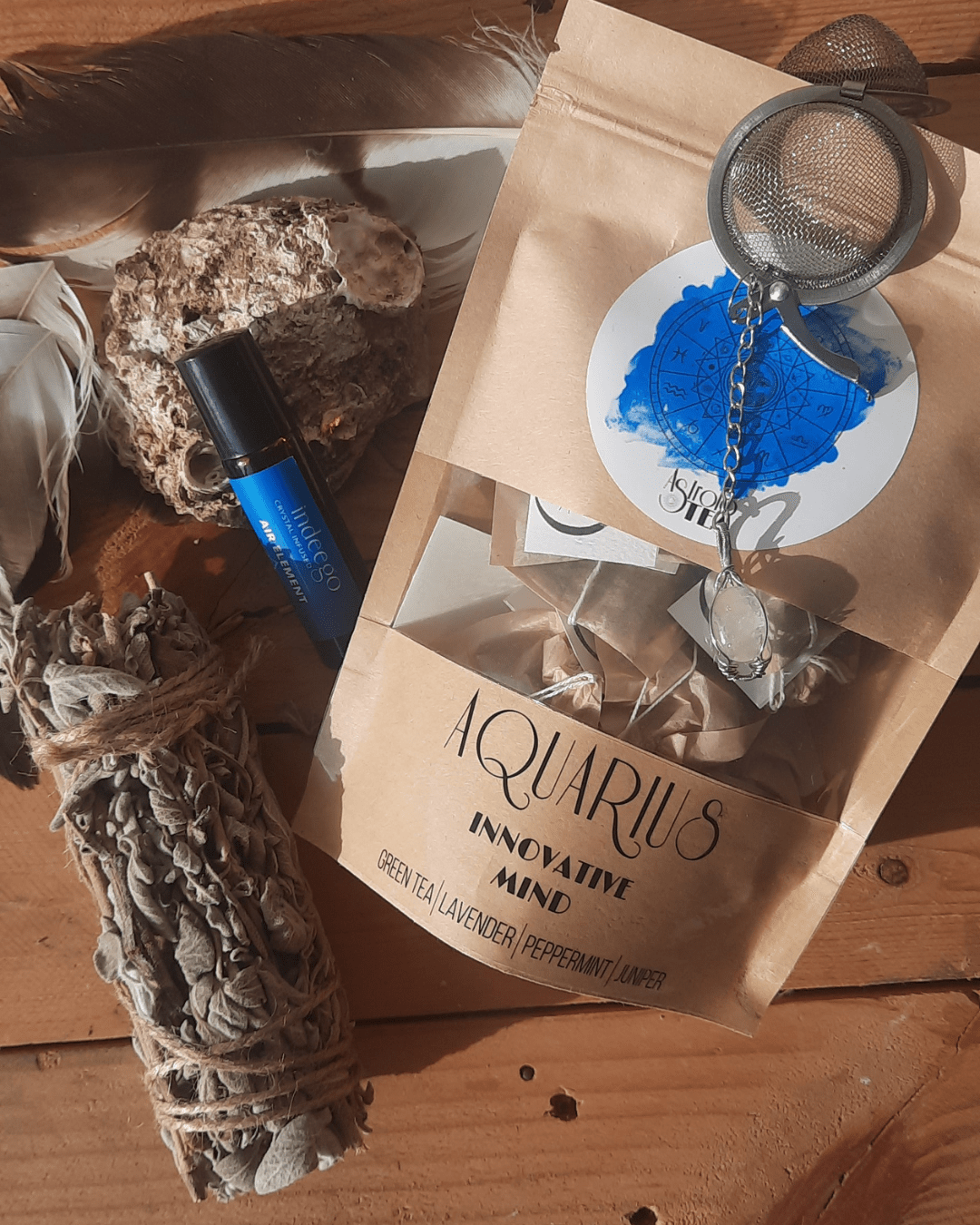 The Energies of Aquarius – Zodiac Gift Boxes - Sacred