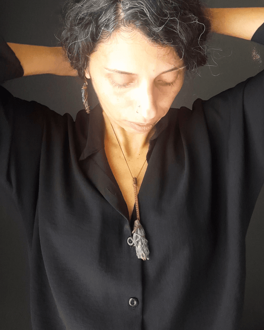 The Wand - Black Kyanite - Sacred