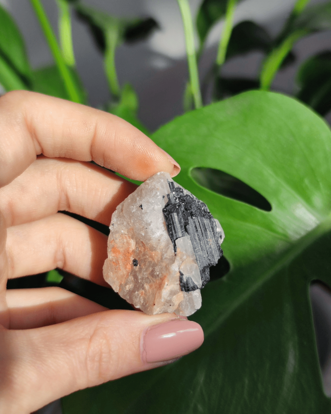Tourmalinated Quartz • The Stone of Energy Cleansing in Lebanon at Sacred