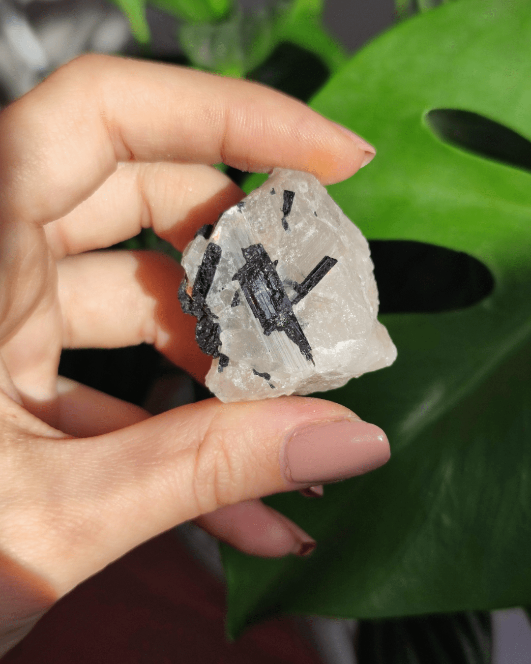 Tourmalinated Quartz • The Stone of Energy Cleansing in Lebanon at Sacred
