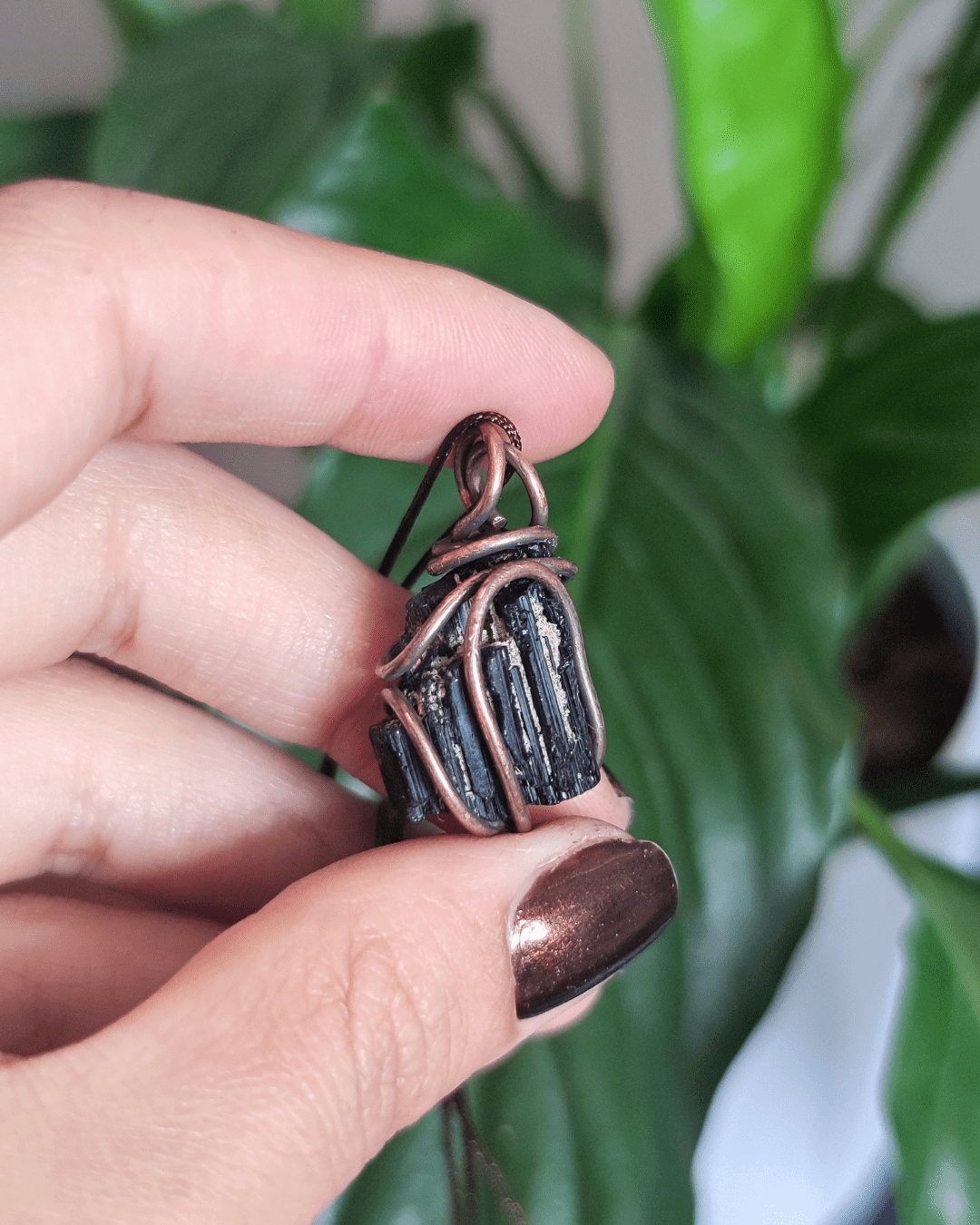 Invest in our Tulipe Noire • Black Tourmaline Necklace from our Adjustable Crystal Jewelry Collection in Lebanon at Sacred!