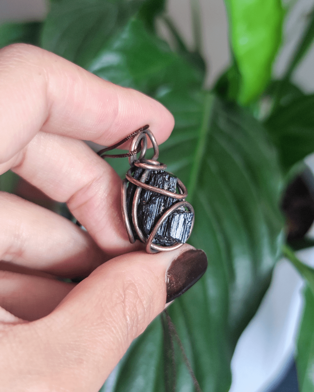 Invest in our Tulipe Noire • Black Tourmaline Necklace from our Adjustable Crystal Jewelry Collection in Lebanon at Sacred!