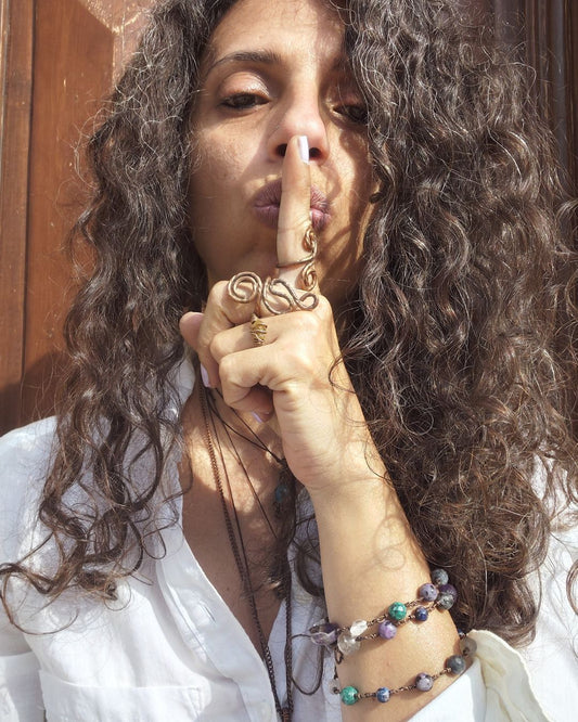 Embrace bold, grounded strength! Invest in our Twist Oxidized Pure Copper Thick Rings from our Energy Cleansing Jewelry Collection in Lebanon at Sacred.