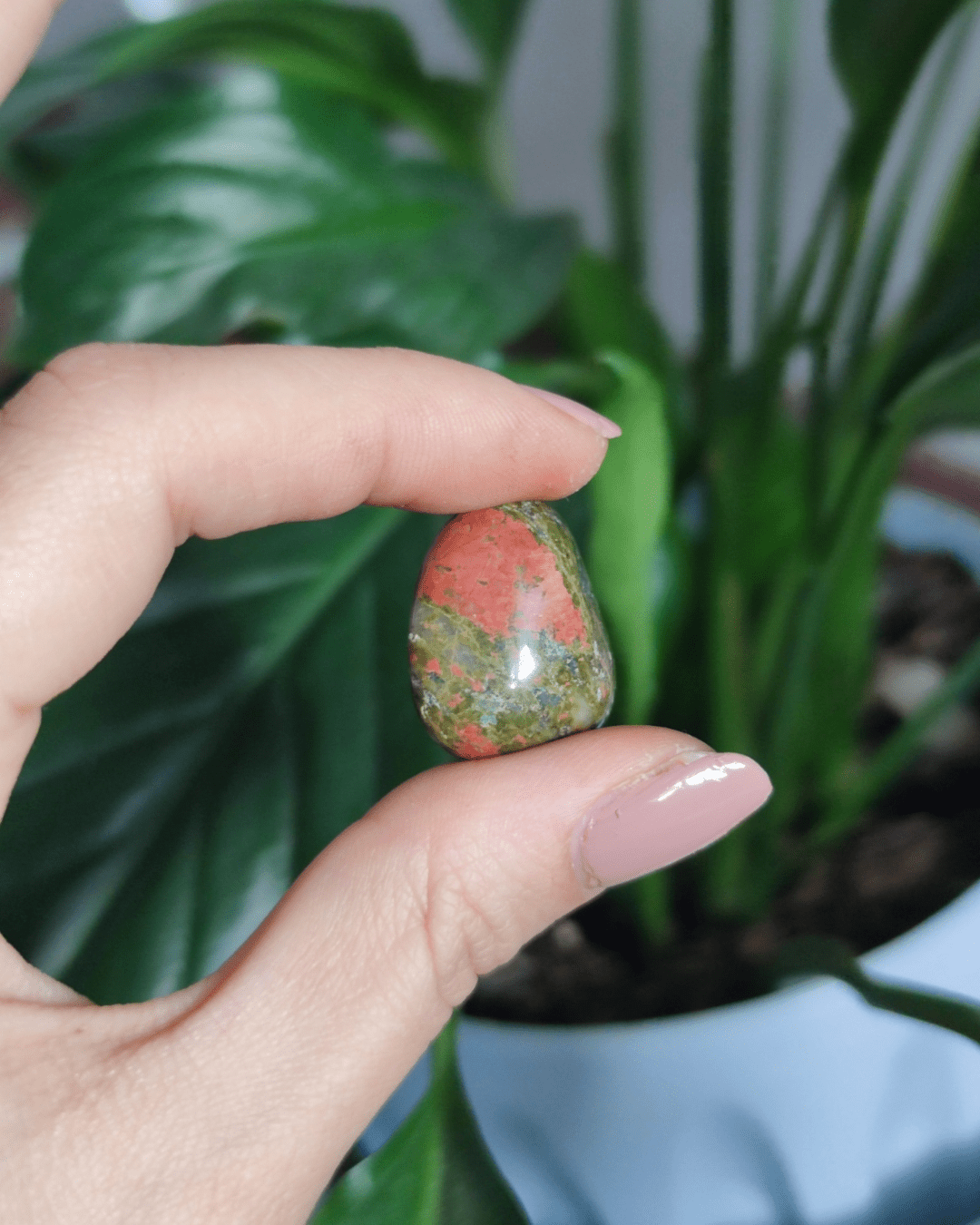 Invest in our Unakite Crystal • The Stone of Personal Growth from our genuine Crystal Collection in Lebanon at Sacred!