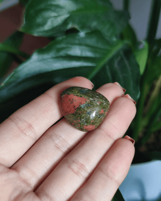 Invest in our Unakite Crystal • The Stone of Personal Growth from our genuine Crystal Collection in Lebanon at Sacred!