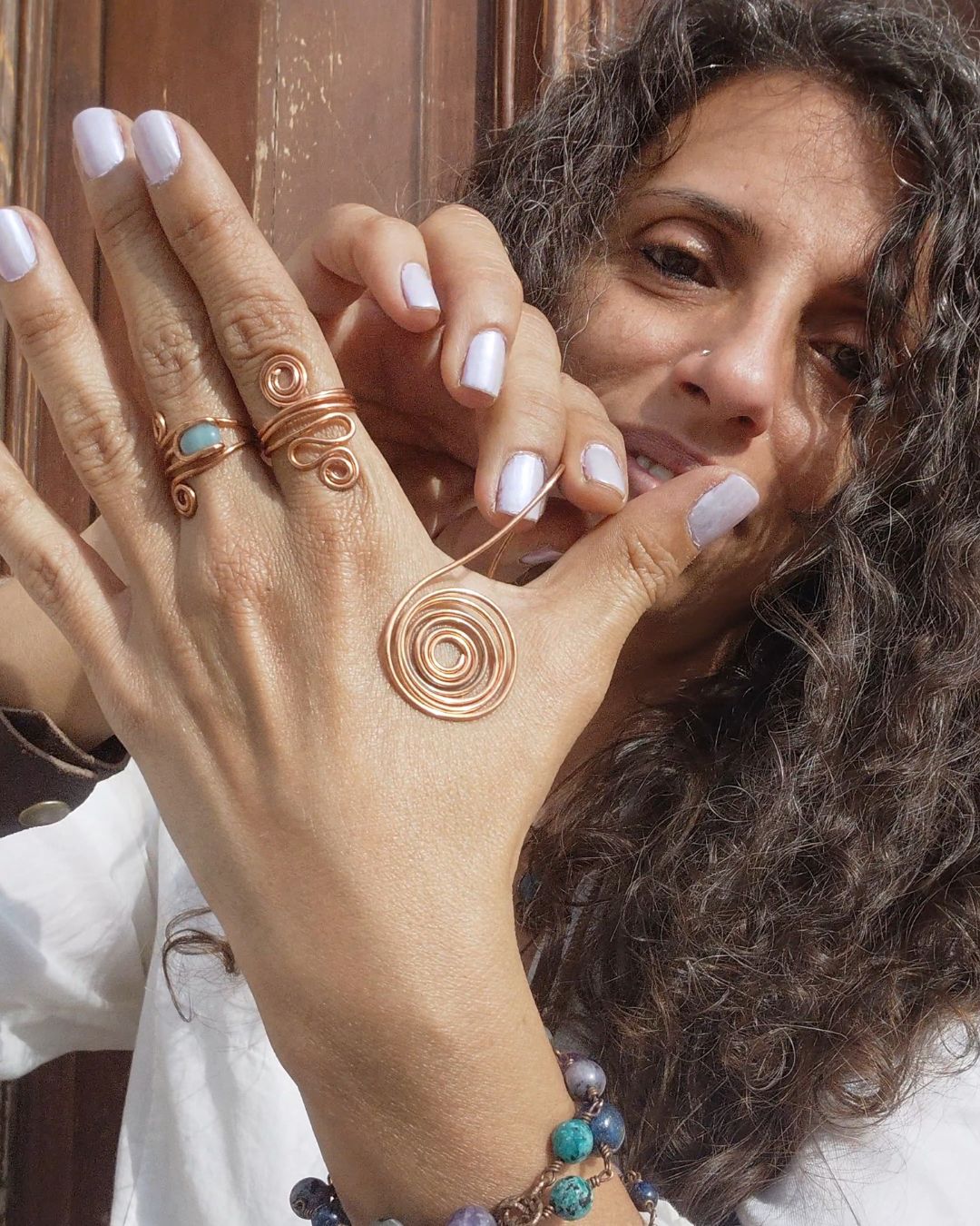 Amplify your bio-energetic flow with Vortex! Invest in our Pure Copper Palm Cuff from our Copper Jewelry for Healthy Bio-Energetic Flow in Lebanon at Sacred!