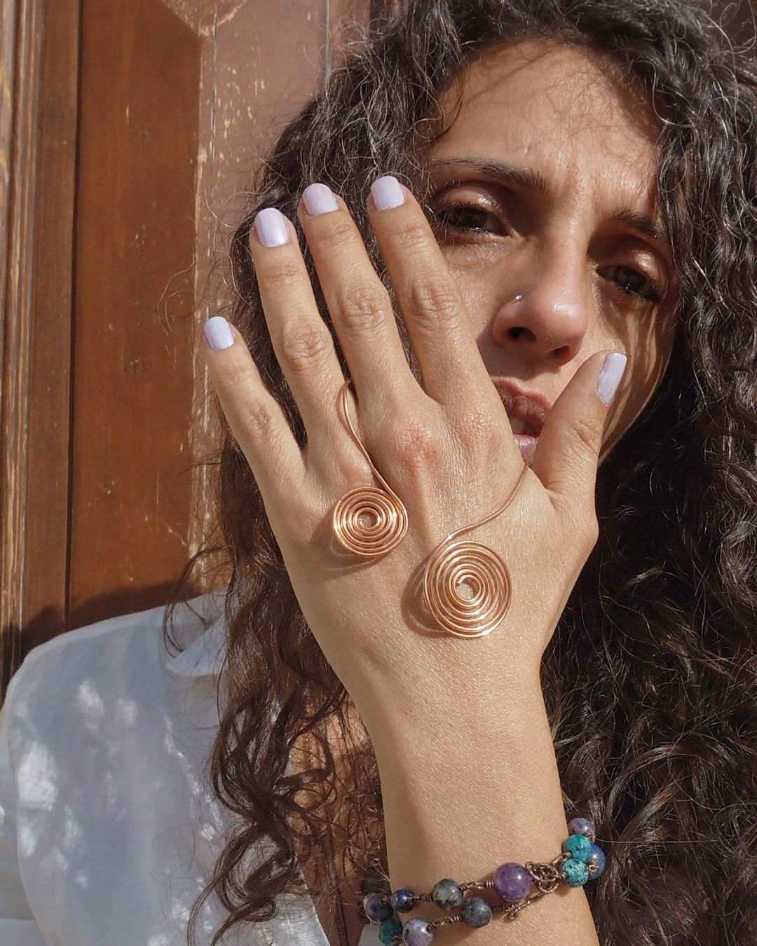 Amplify your bio-energetic flow with Vortex! Invest in our Pure Copper Palm Cuff from our Copper Jewelry for Healthy Bio-Energetic Flow in Lebanon at Sacred!