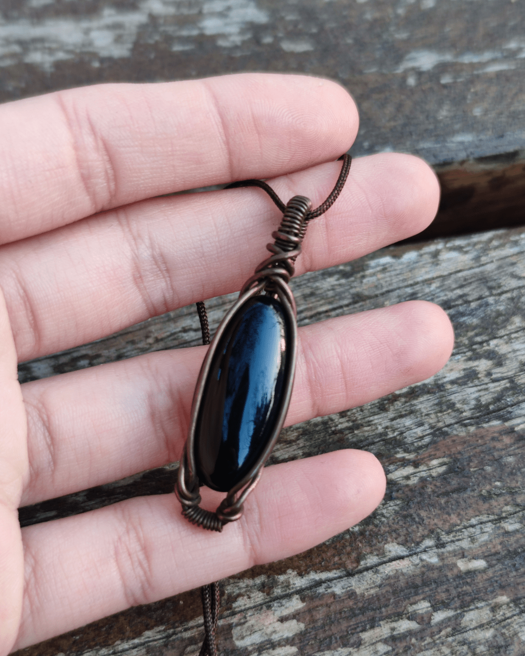 Whispering Shadow • Black Agate Necklace in Lebanon at Sacred