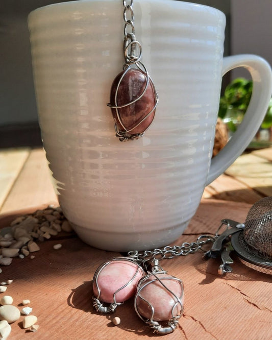 Invest in our Tea Infuser with Rhodonite in Lebanon at Sacred