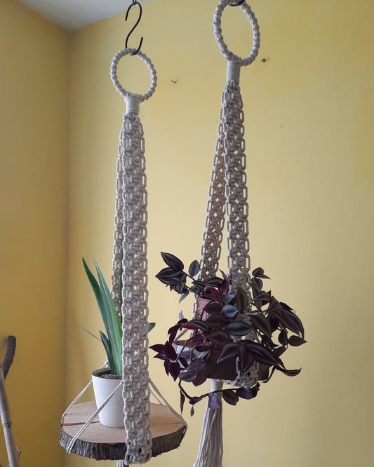 Invest in our Wooden Shelf Macrame Hanger in Lebanon at Sacred